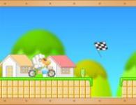 Course mouton en moto