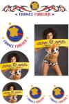 Planche Autocollants France