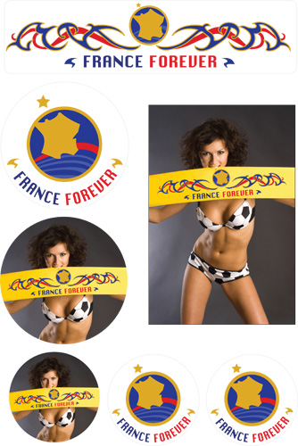 Planche autocollants France